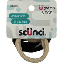 Scunci Ponytailers Natural 6 pack