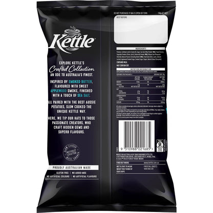 Kettle Crafted Collection Applewood Smoked Butter & Salt Chips 150g