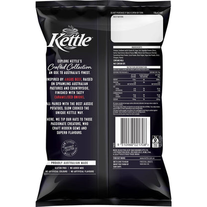 Kettle Crafted Collection Angus Beef & Caramelised Onion Chips 150g