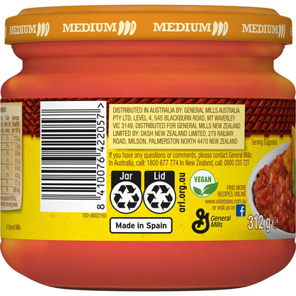 Old El Paso Chunky Salsa Dip Medium 312g