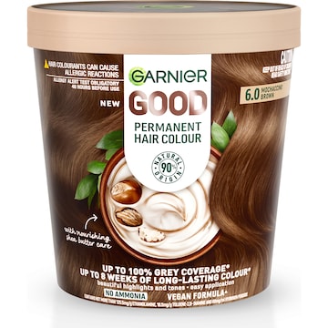 Garnier Good Permanent Hair Colour 6.0 Mochaccino Brown each