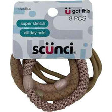 Scunci Super Stretch & Basic Elastics 8 pack