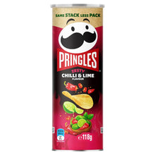 Pringles Zesty Chilli & Lime Flavour Stacked Potato Chips 5 Pack 118g