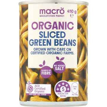 Macro Organic Sliced Green Beans 410g