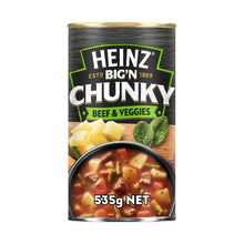 HEINZ BIG'N CHUNKY SOUP BEEF & VEGGIES 535GRAM