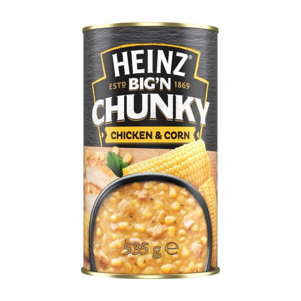 HEINZ BIG'N CHUNKY SOUP:CHICKEN & CORN:.:535GRAM