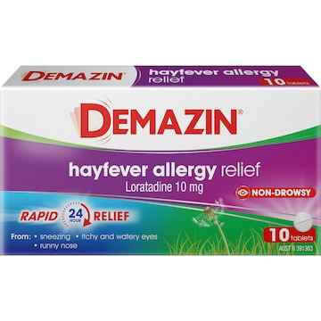 Demazin Hayfever Allergy Relief Tablets 10 pack