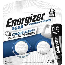 Energizer CR2032 Ultimate Lithium Coin Battery 3-In-1 Child Shield 2 pack