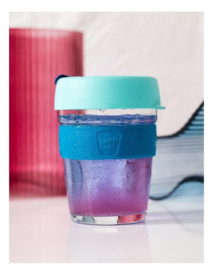 Brew, Reusable Glass Cup, M 12oz/340ml in Qahwa