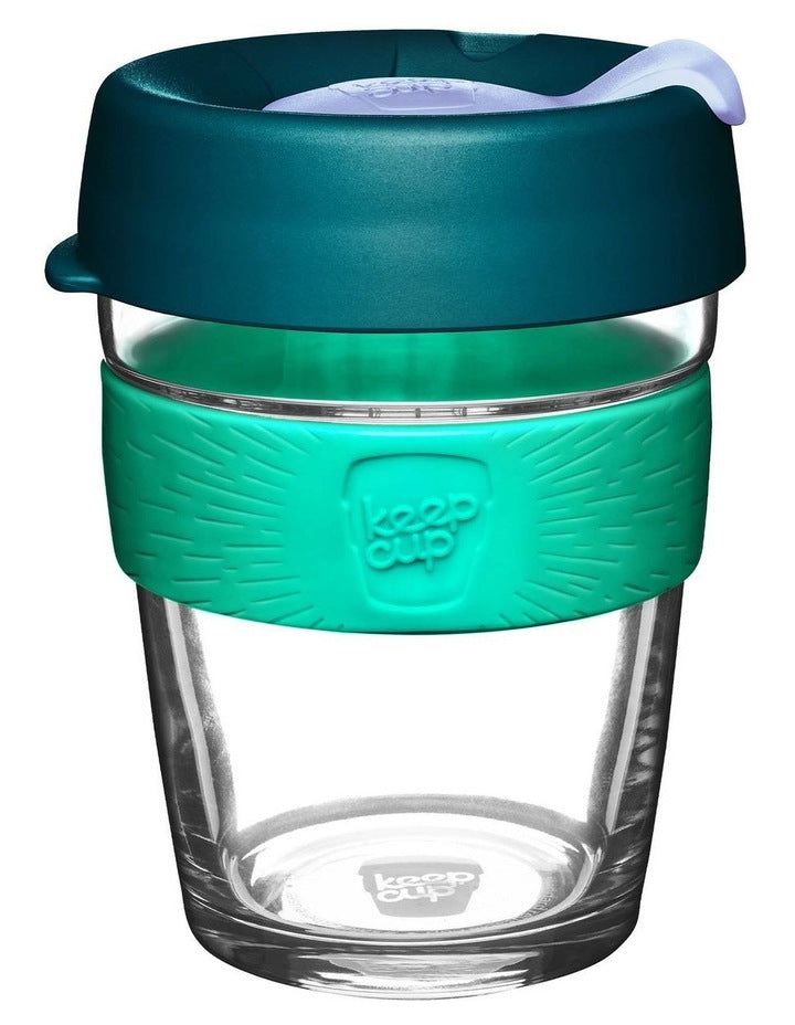 Brew, Reusable Glass Cup M 12oz/340ml in Eventide