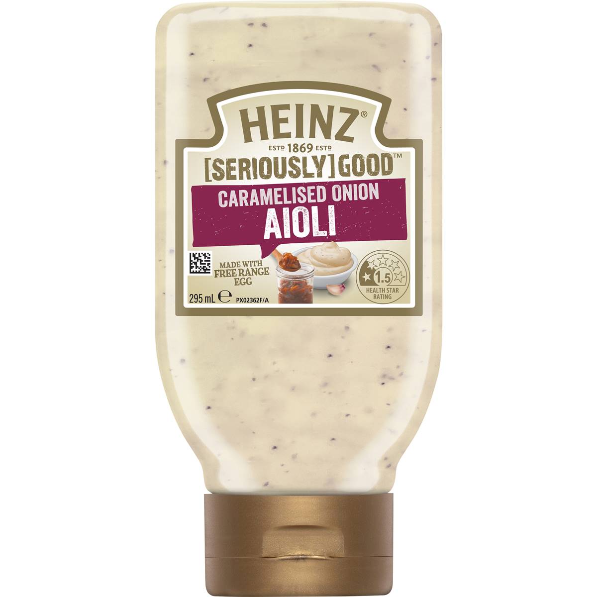 Heinz Seriously Good Caramelised Onion Aioli 295mL