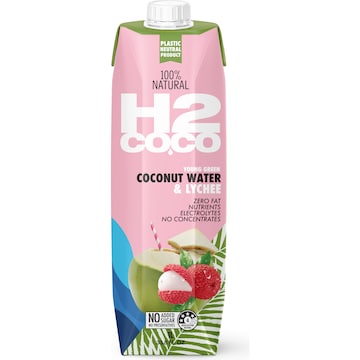 H2Coco Coconut Water & Lychee 1L