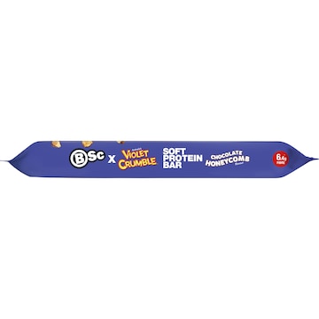 BSc x Violet Crumble Soft Protein Bar Chocolate Honeycomb 55g