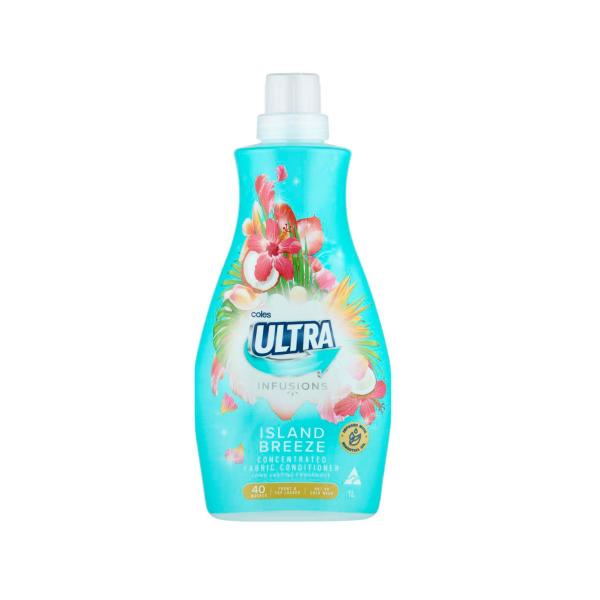 COLES ULTRA ISLAND BREEZE FABRIC CONDITIONER 1LITRE