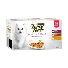 FANCY FEAST GRILLED POULTRY & BEEF COLLECTION VARIETY PACK CAT FOOD 18X85G