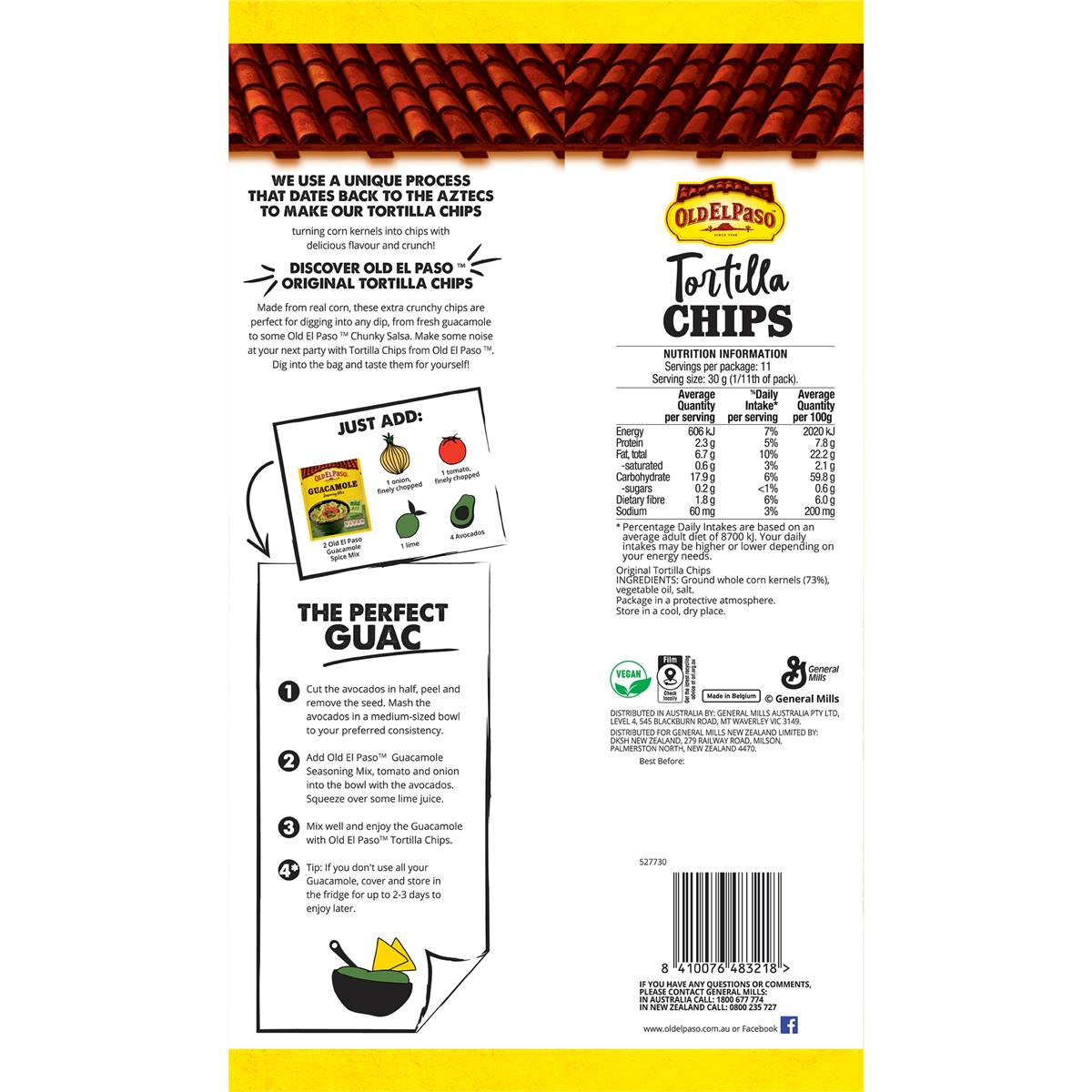 Old El Paso Tortilla Corn Chips Original 350g