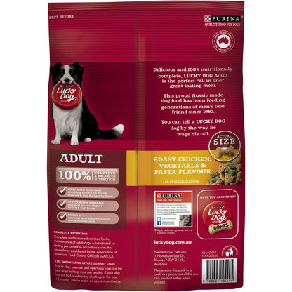 Lucky Dog Adult Chicken, Vegetable & Pasta Dry Dog Food 3kg