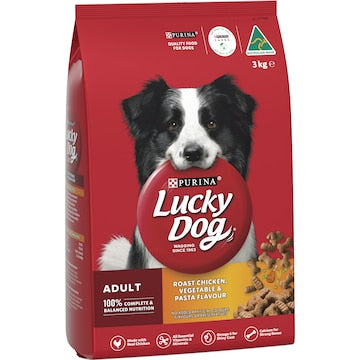 Lucky Dog Adult Chicken Vegetable & Pasta Dry Food 3kg