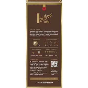 Vittoria Italian Nespresso Compatible Coffee Capsules 10 pack