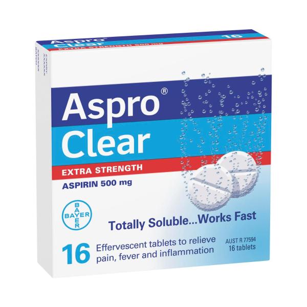 ASPRO CLEAR HEADACHE TABS EX STRENGTH