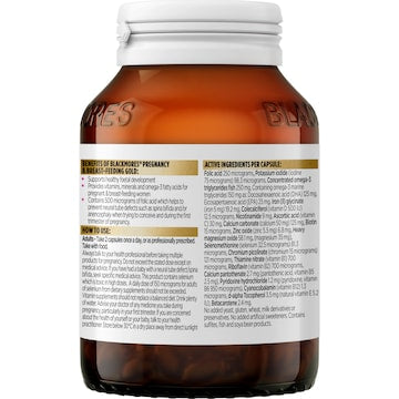 Blackmores Pregnancy & Breastfeeding Gold Vitamin Capsules 60 pack
