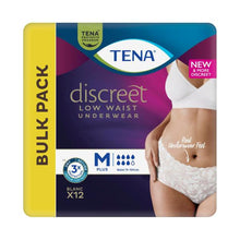 TENA DISCREET PANTS LOW WAIST BLANC SIZE M 12 PACK