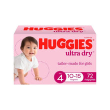 Ultra Dry Nappies Girls Size 4 (10-15Kg)