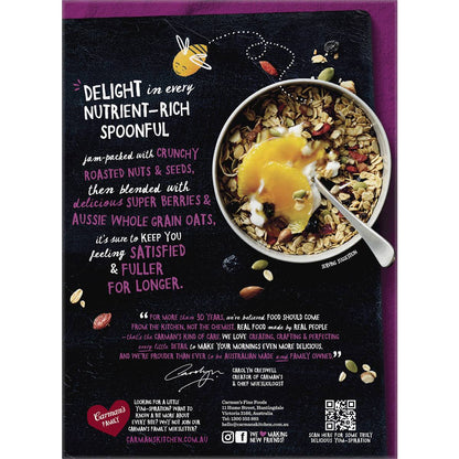 Carman's Muesli Toasted Super Berry, Cranberry & Blueberry 500g