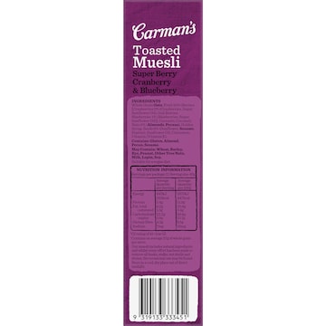 Carman's Muesli Toasted Super Berry Cranberry & Blueberry 500g