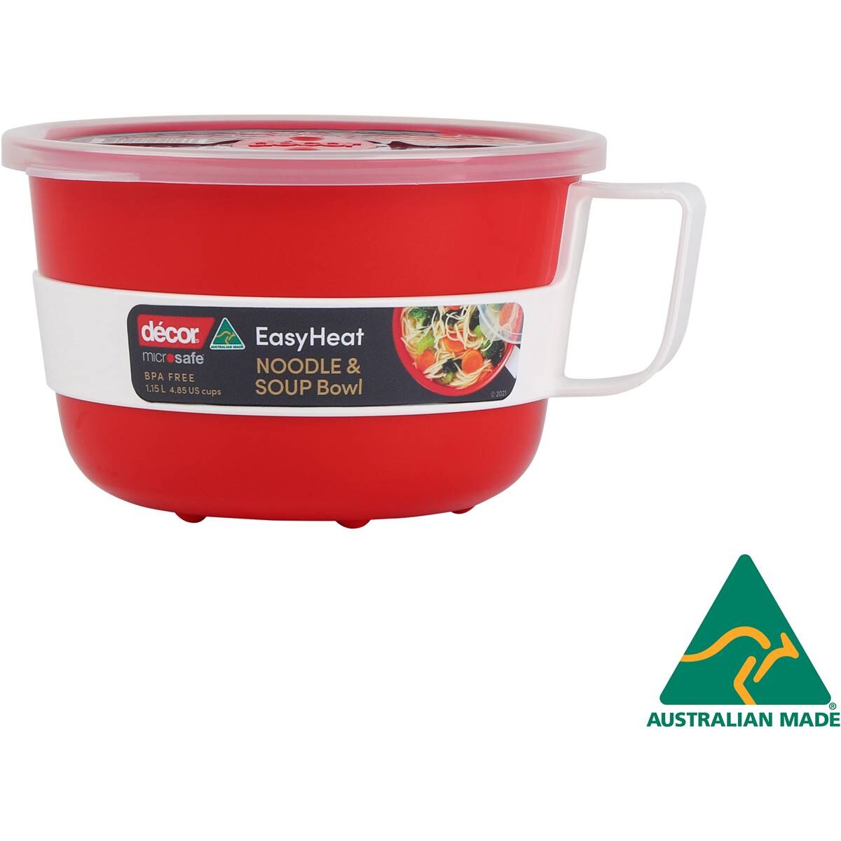 Decor Microsafe Microwavable Noodle Bowl 1.15L