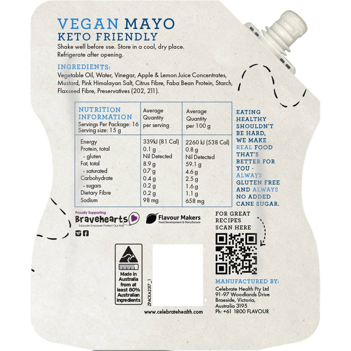 Celebrate Health Vegan Mayo 250g