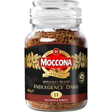 Moccona Freeze Dried Instant Coffee Indulgence Dark 200g