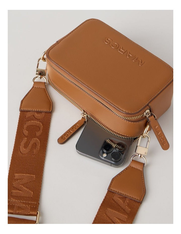 Budapest Camera Crossbody Bag In Tan