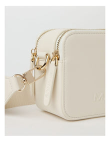 Budapest Camera Crossbody Bag In White