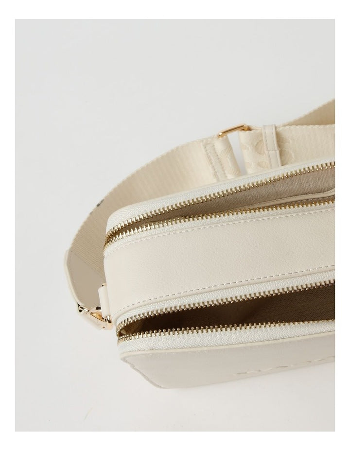 Budapest Camera Crossbody Bag In White