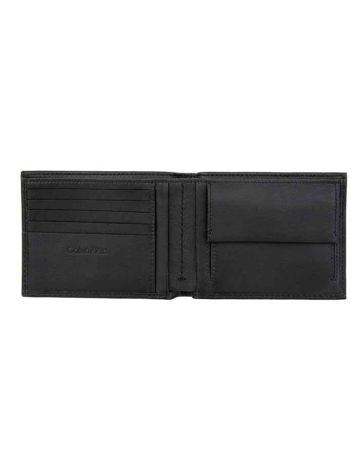 Leather Smooth CK 5CC Coin Wallet in Black