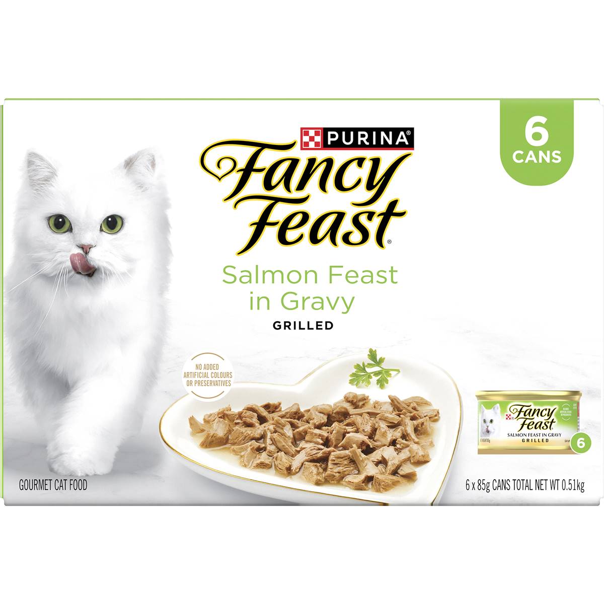Fancy Feast Salmon Feast In Gravy Cat Food 85g x 6 pack