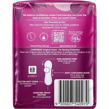 Carefree Original Unscented Liners 30 pack