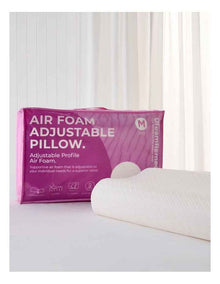 Adjustable Memory Foam Pillow in White