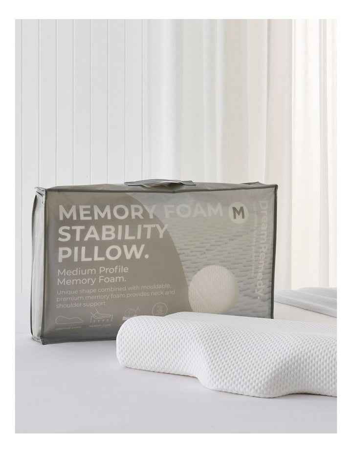 Memory Foam Contour Pillow in White