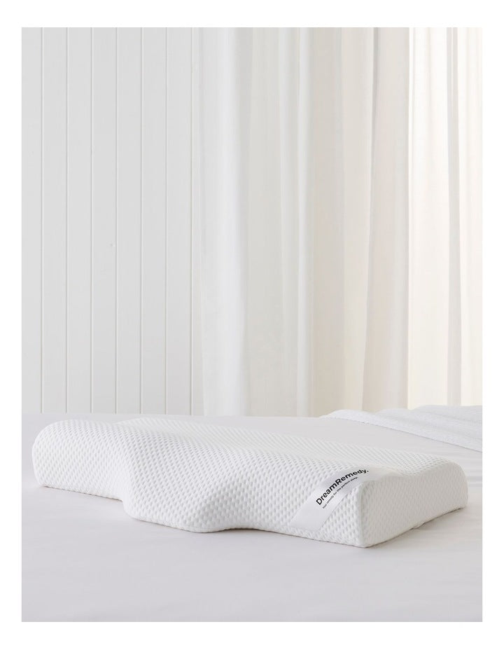 Memory Foam Contour Pillow in White