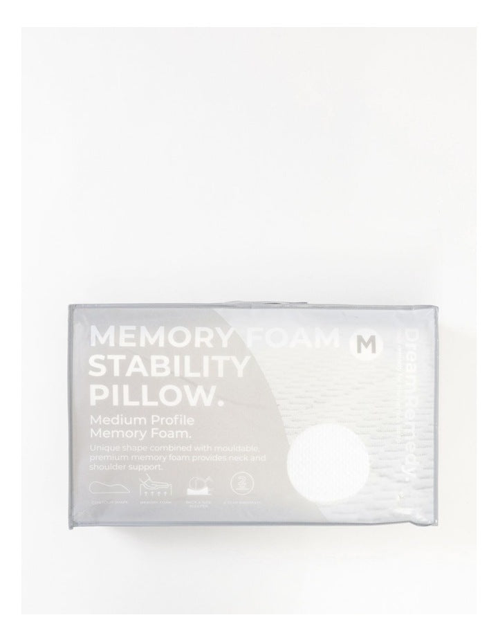 Memory Foam Contour Pillow in White