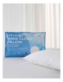 Memory Fibre Pillow Soft/Medium in White