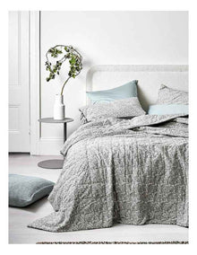 Jaipur Standard Pillowcase in Mist/Feather