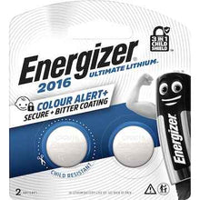Energizer CR2016 Ultimate Lithium Coin Battery 3-In-1 Child Shield 2 pack