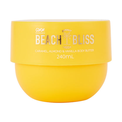 OXX Fragrance Beach Bliss Summer Solstice Body Butter 240ml - Caramel, Almond and Vanilla