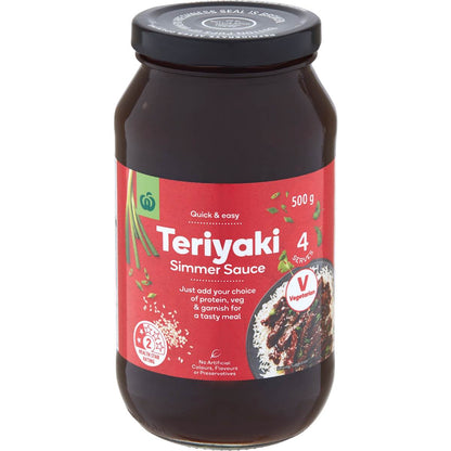 Woolworths Teriyaki Simmer Sauce 500g
