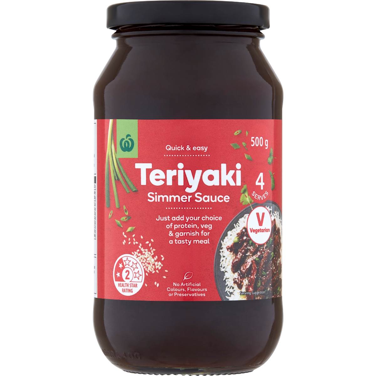 Woolworths Teriyaki Simmer Sauce 500g