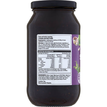 Woolworths Honey Soy & Garlic Simmer Sauce 500g