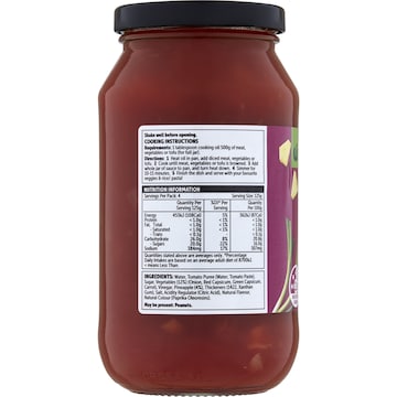 Woolworths Sweet & Sour Simmer Sauce 500g